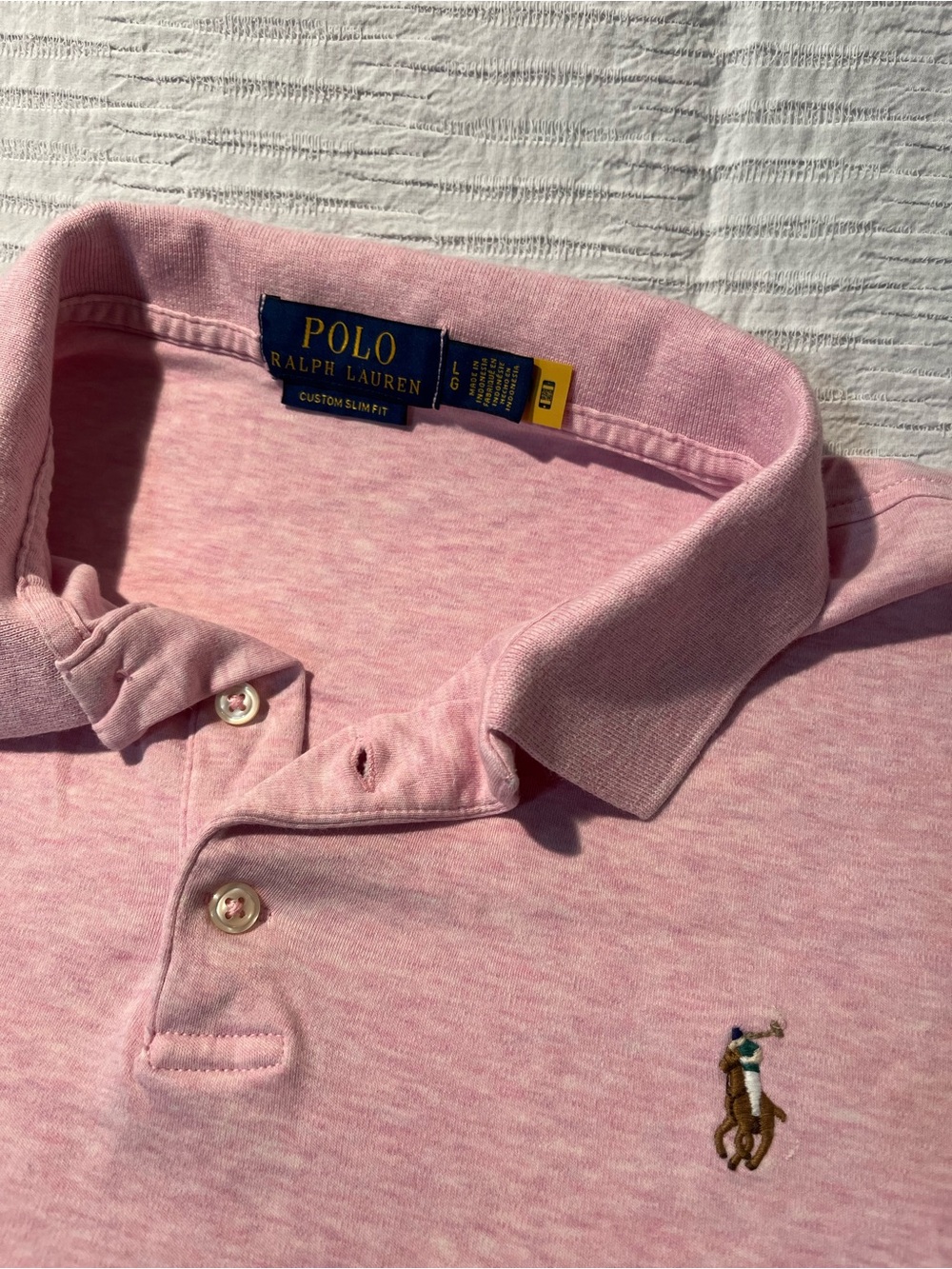 Polo by Ralph Lauren Kids Light Pink Signature Polo Shirt